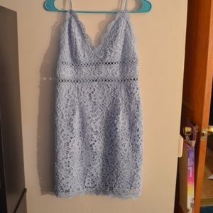 Periwinkle/ Baby Blue Lacey Dress